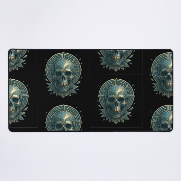 Item preview, Geometric Art Deco Skull designed and sold by LaNadaYFundante.