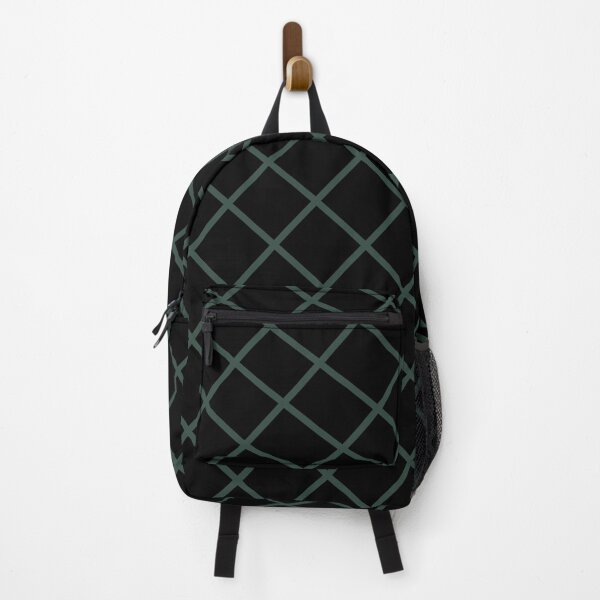 Item preview, Deep Teal and Black Diamond Grid Pattern designed and sold by pluielegere.