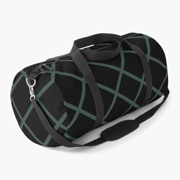 Item preview, Deep Teal and Black Diamond Grid Pattern designed and sold by pluielegere.