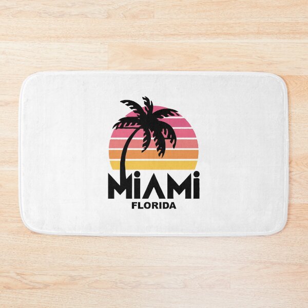 Item preview, Miami Florida Retro Sunset Palm Tree – Vintage 80s Tropical Beach Aesthetic Summer Vibes Design designed and sold by BrainBubbleArt.