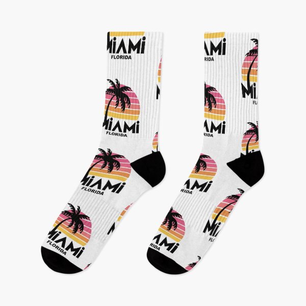 Item preview, Miami Florida Retro Sunset Palm Tree – Vintage 80s Tropical Beach Aesthetic Summer Vibes Design designed and sold by BrainBubbleArt.