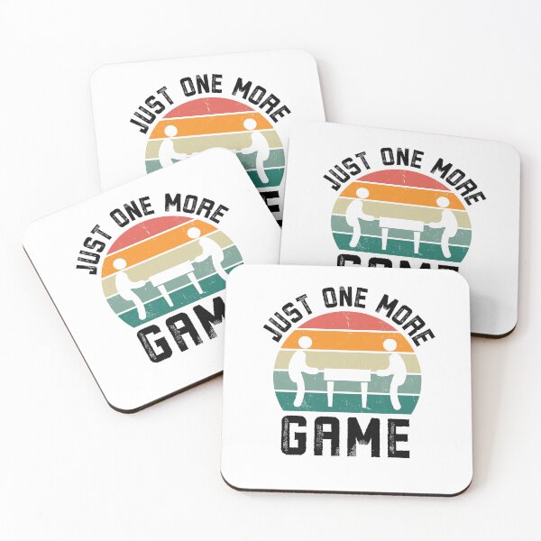 Item preview, Just one more game Funny Foosball Game player retro designed and sold by snowry.