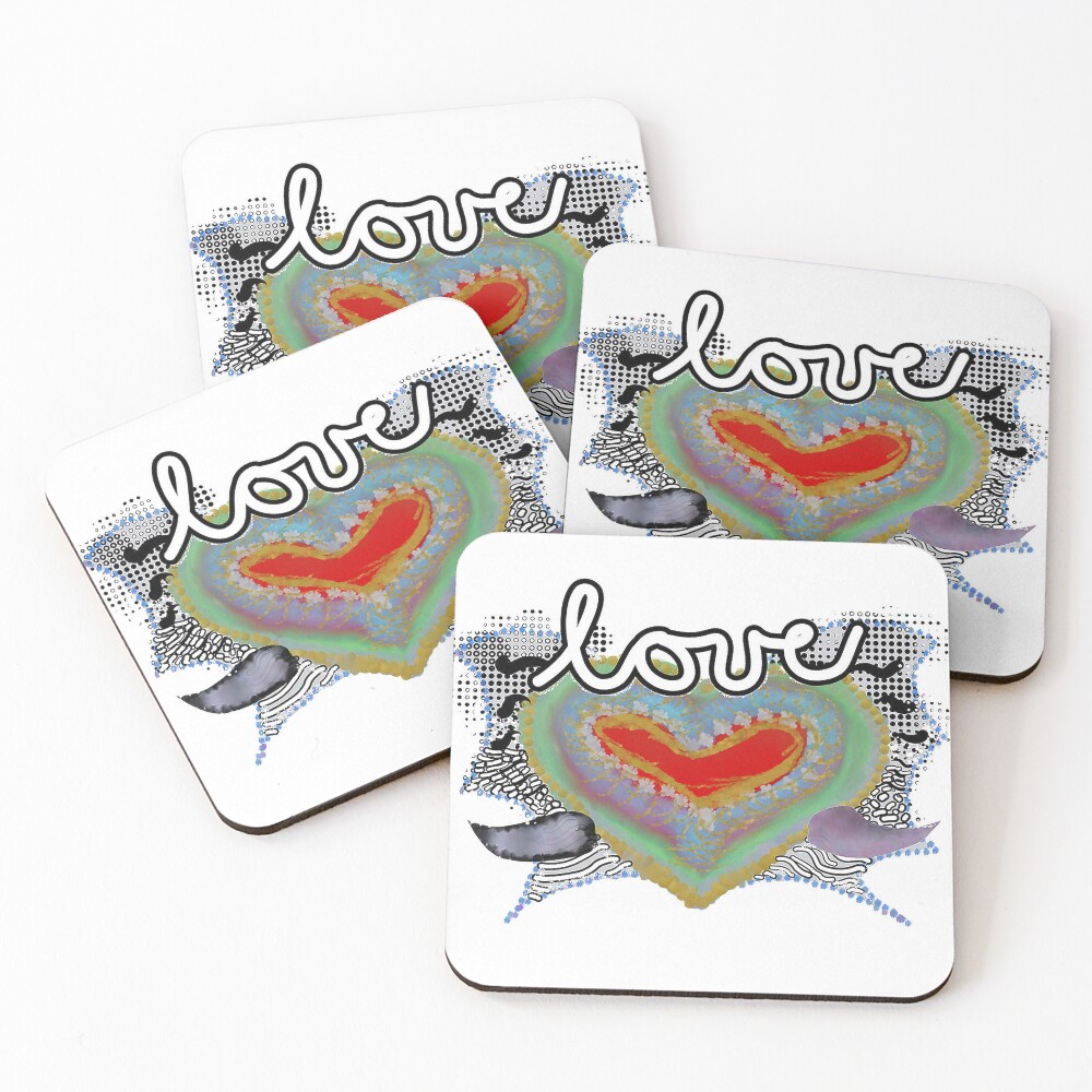Item preview, Coasters (Set of 4) designed and sold by Kissofkris.