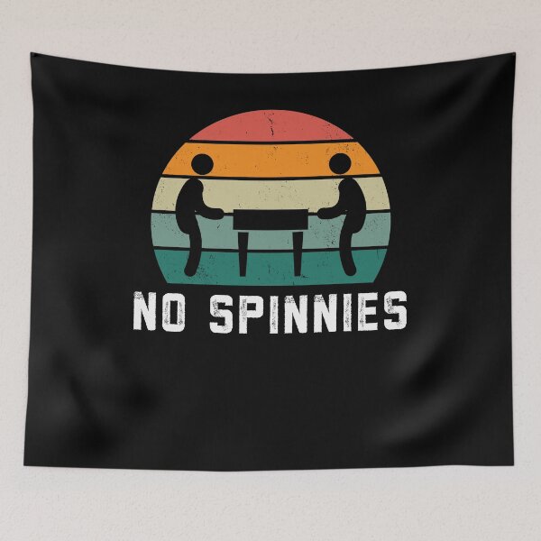 Item preview, No Spinnies Funny Foosball Game player humor retro designed and sold by snowry.