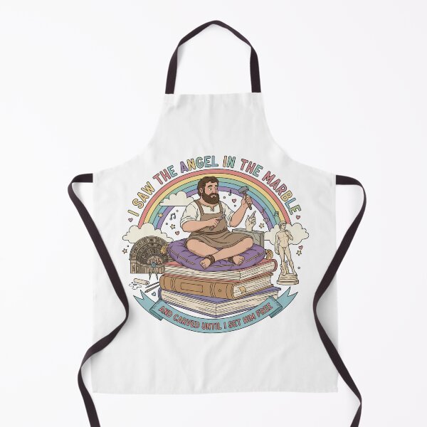 Item preview, Michelangelo Angel in the Marble Retro Quote designed and sold by PastelPopShop.