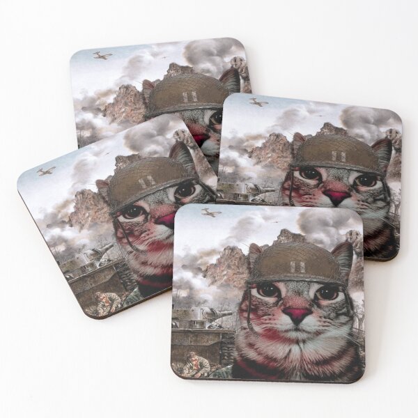Item preview, Thousand yard stare cat designed and sold by SillySyndrome.