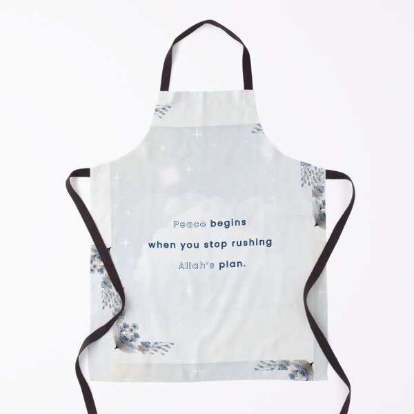 Item preview, Peace Begins When You Stop Rushing Allah’s Plan – Islamic Quote Design designed and sold by BlessedStudio31.