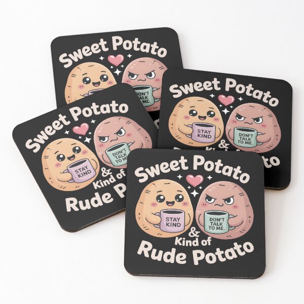 Item preview, Sweet Potato and Kind of Rude Potato  Funny Gifts for Thanksgiving Cute Food Meme Design designed and sold by SkymarArt.