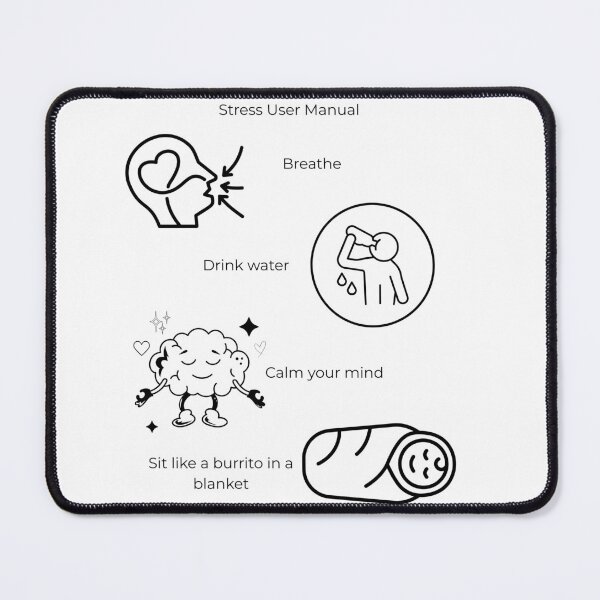 Item preview, Stress User Manual Minimalist Design designed and sold by Urania1.
