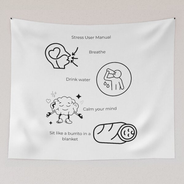 Item preview, Stress User Manual Minimalist Design designed and sold by Urania1.