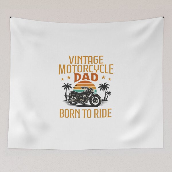 Item preview, Vintage Motorcycle Dad — Born to Ride designed and sold by artcultreone.