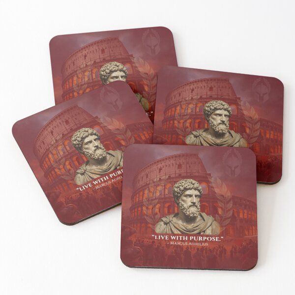 Item preview, Live With Purpose – Marcus Aurelius | Stoic Roman Philosophy designed and sold by OfSparta.