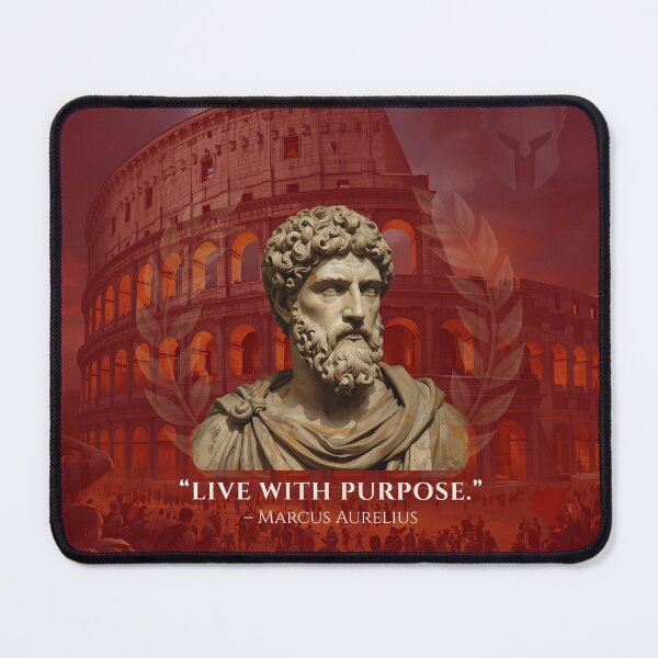 Item preview, Live With Purpose – Marcus Aurelius | Stoic Roman Philosophy designed and sold by OfSparta.