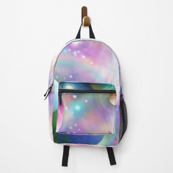 Item preview, Rainbow Glow Nebula – Cosmic Planet Cluster Digital Art designed and sold by Eddieverse.