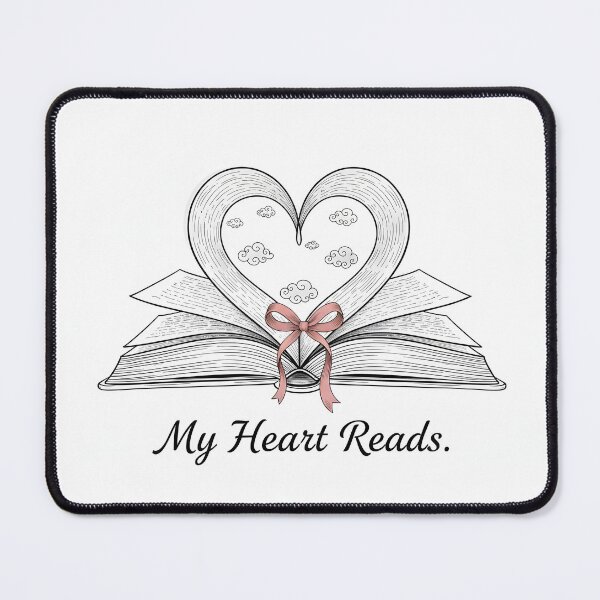 Item preview, My Heart Reads: Libro a Cuore e Fiocco Line Art designed and sold by MrBunny_ART.