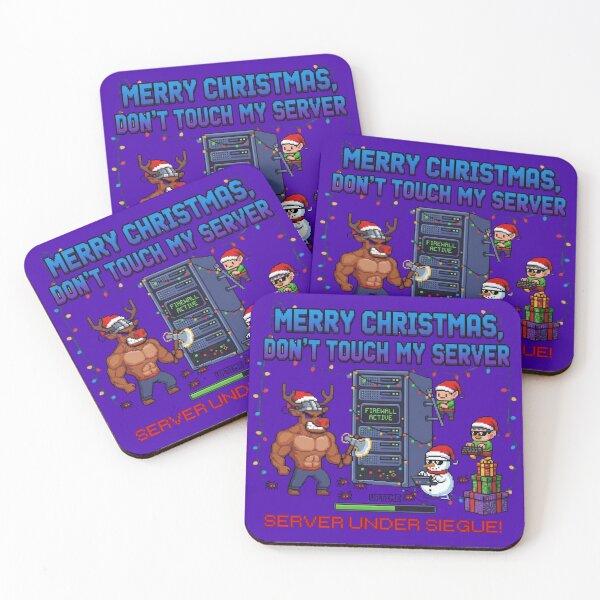 Item preview, Merry Christmas, Don't Touch My Server | IT Warning T-Shirt | Christmas Gift for Sysadmins and DevOps Engineers designed and sold by Artbesttopic.