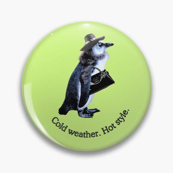 Artikelvorschau, Cold weather. Hot style. | Stylische Pinguin-Dame mit Hut, Schal & Tasche entworfen und verkauft von Katja LebenFreude.