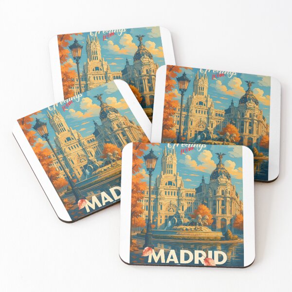 Item preview, Greetings from MADRID - SPAIN - Retro Autumn Dreams designed and sold by Earth Celebration Designs.