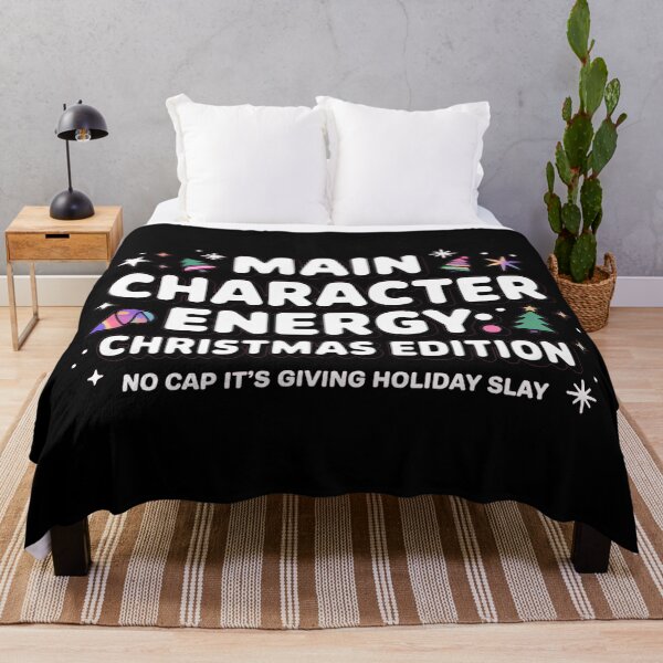 Item preview, Main Character energy, funny Gen Z and gen Alpha Christmas designed and sold by NoetherSym.
