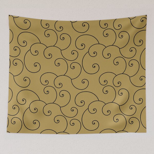 Item preview, Bohemian Swirls - Art Deco Black and Gold Swirl Pattern designed and sold by Angela Dow.