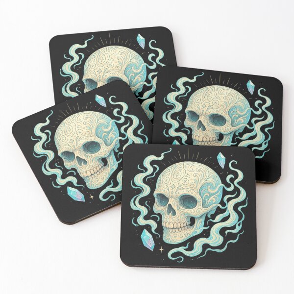 Item preview, Runic Skull with Vapors designed and sold by LaNadaYFundante.