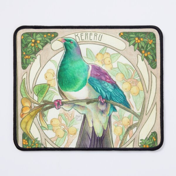 Item preview, Birb Nouveau - Kereru designed and sold by MaryellaArt.