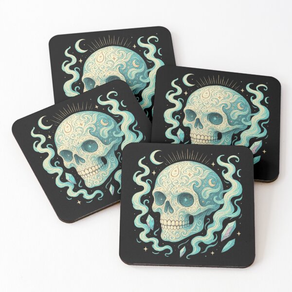 Item preview, Ethereal Swirl Skull designed and sold by LaNadaYFundante.