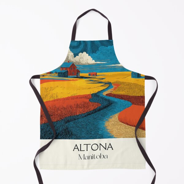 Item preview, Altona Manitoba Farm Landscape | Prairie Sunset Art designed and sold by TuncGK.