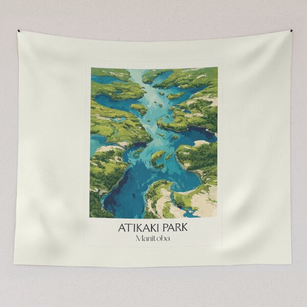 Item preview, Atikaki Provincial Park MB | Boreal Forest & Lake Scenery designed and sold by TuncGK.