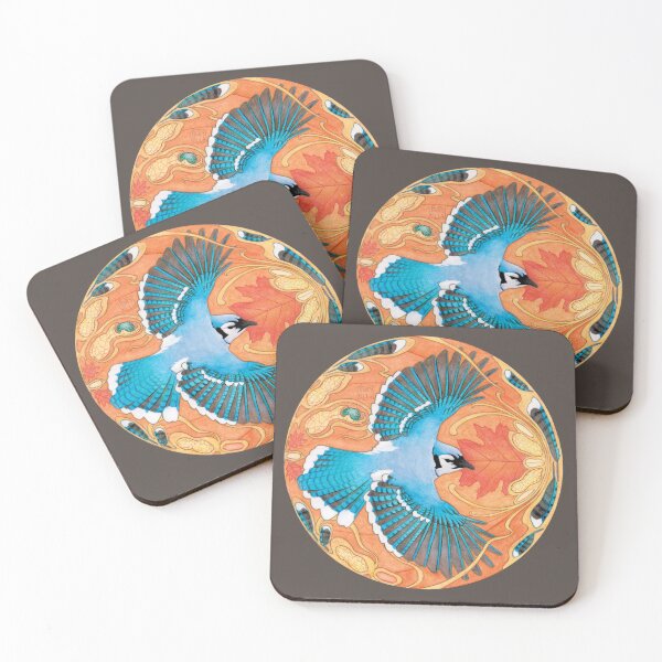 Item preview, Birb Nouveau - Blue Jay designed and sold by MaryellaArt.