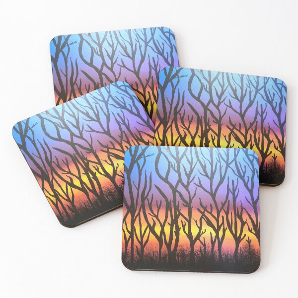 Item preview, Silhouette of Trees at Sunset designed and sold by Snowya Art.