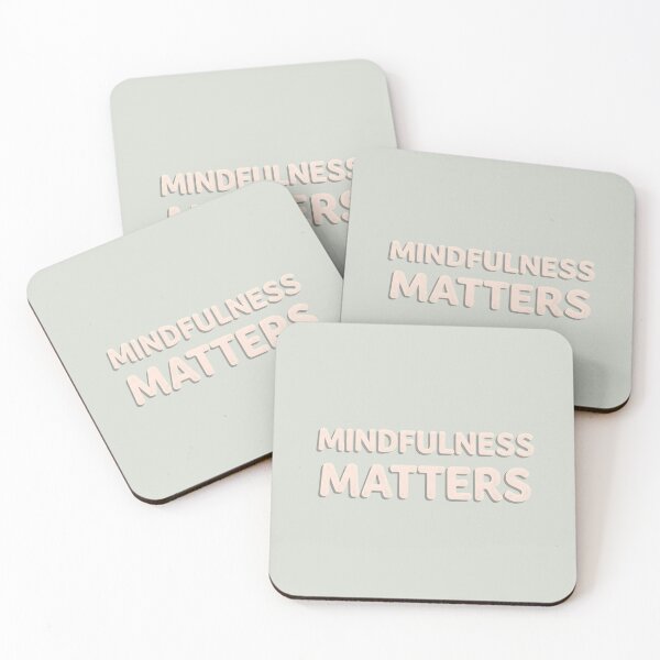 Item preview, Mindfulness Matters – “El Mindfulness Importa”, Frase de Bienestar, Tipografía Minimalista, Estética de Salud Mental y Autocuidado designed and sold by PureBrain.