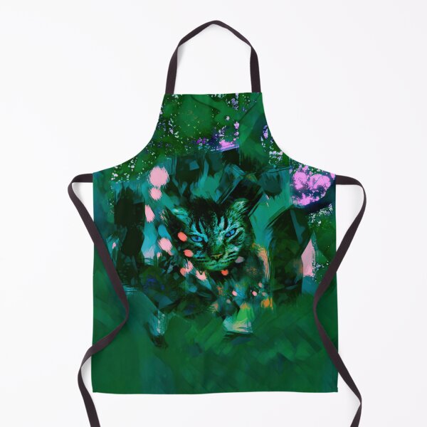 Item preview,  MY MAGICAL AUTUMN - CAT IN TREE IN SHADES OF EMERALD GREEN, PALE BLUE, ORANGE AND PINK designed and sold by Most1234.