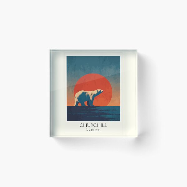 Item preview, Churchill Manitoba Arctic | Polar Bear Scenery Art Print designed and sold by TuncGK.