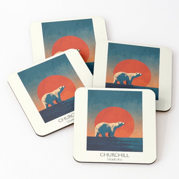 Item preview, Churchill Manitoba Arctic | Polar Bear Scenery Art Print designed and sold by TuncGK.