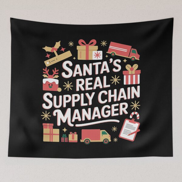 Item preview, Santa's real supply chain manager, Logistics christmas designed and sold by NoetherSym.