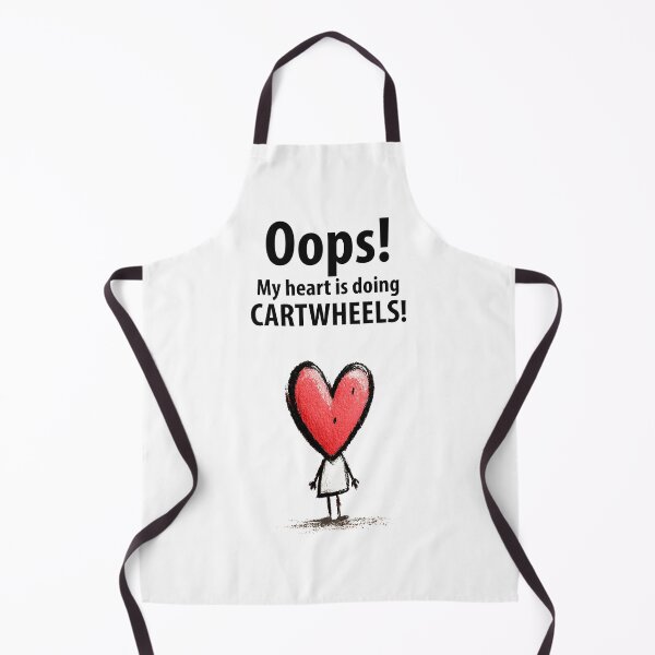 Item preview, Oops! My Heart Is Doing Cartwheels – Cute Whimsical Heart Character designed and sold by Lowrain Nabih.