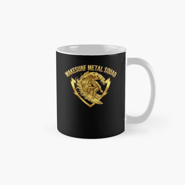 Item preview, Wakesurf Metal Squad – Golden Sport Logo designed and sold by SeaPolar.