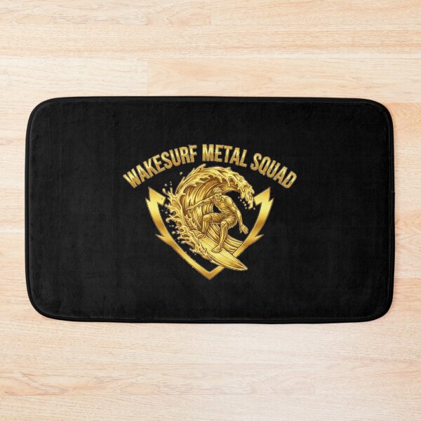 Item preview, Wakesurf Metal Squad – Golden Sport Logo designed and sold by SeaPolar.