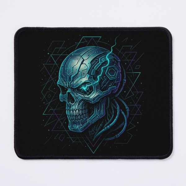 Item preview, Emerald-Glow Mechanical Skull designed and sold by LaNadaYFundante.