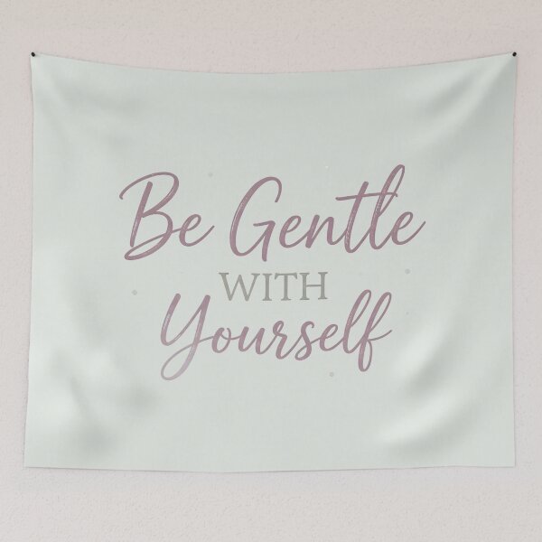 Item preview, Be Gentle With Yourself – Soft Pastel Self-Care Quote, Mental Health Aesthetic, Kindness Reminder, Wellness Mindfulness Design designed and sold by PureBrain.