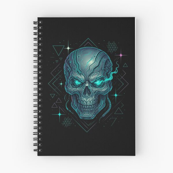 Item preview, Neon Triangles Cyber Skull designed and sold by LaNadaYFundante.
