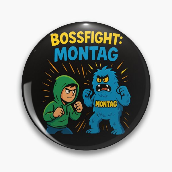 Item preview, Bossfight: Monday – Fun Start to the Week Monster Design designed and sold by MOAVE-Design.