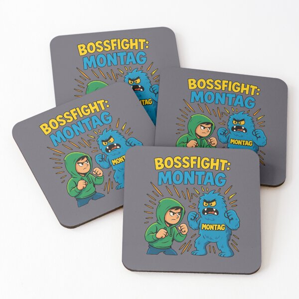 Item preview, Bossfight: Monday – Fun Start to the Week Monster Design designed and sold by MOAVE-Design.