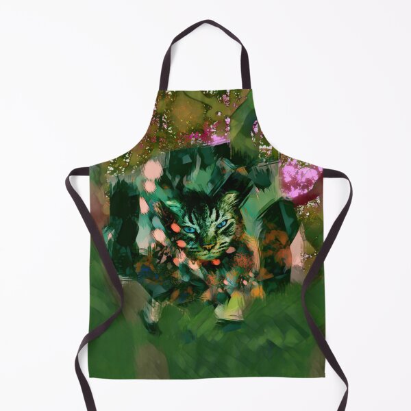 Item preview, MY MAGICAL AUTUMN - CAT IN TREE IN SHADES OF LIGHT ARMY GREEN, ORANGE, BROWN AND ROSE PINK designed and sold by Most1234.