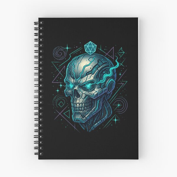 Item preview, Cyber Skull with Rune Panel designed and sold by LaNadaYFundante.