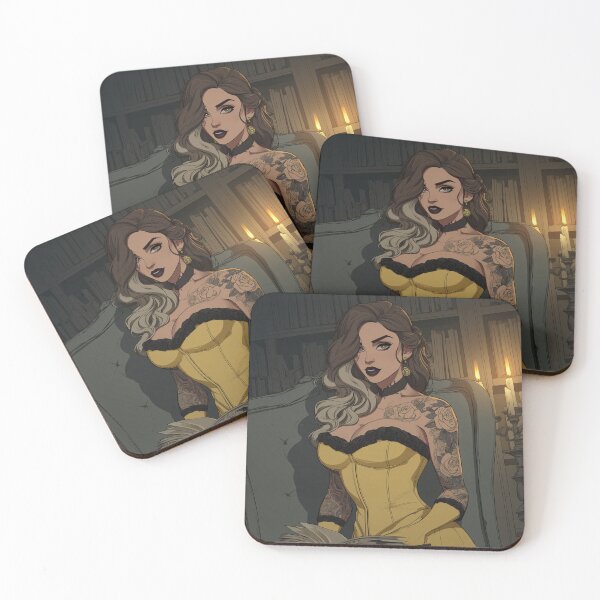 Item preview, book girl designed and sold by CursedbyLilith.