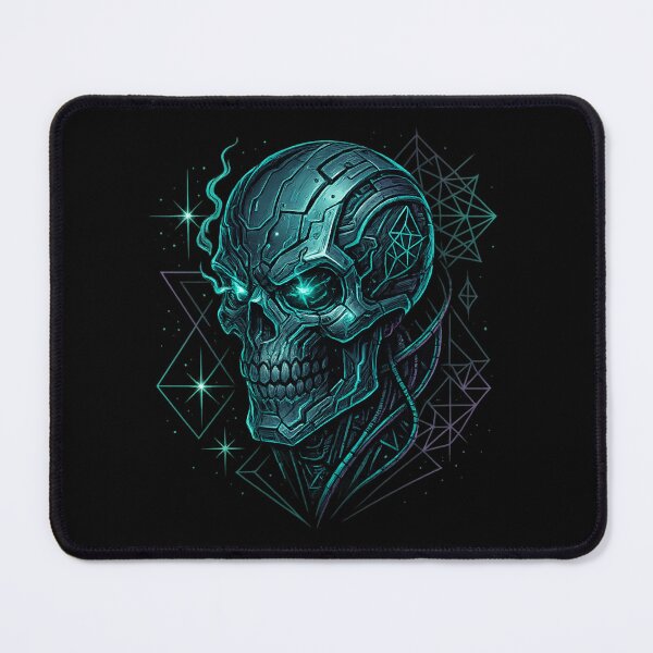 Item preview, Deep-Circuit Skull in Half Profile designed and sold by LaNadaYFundante.