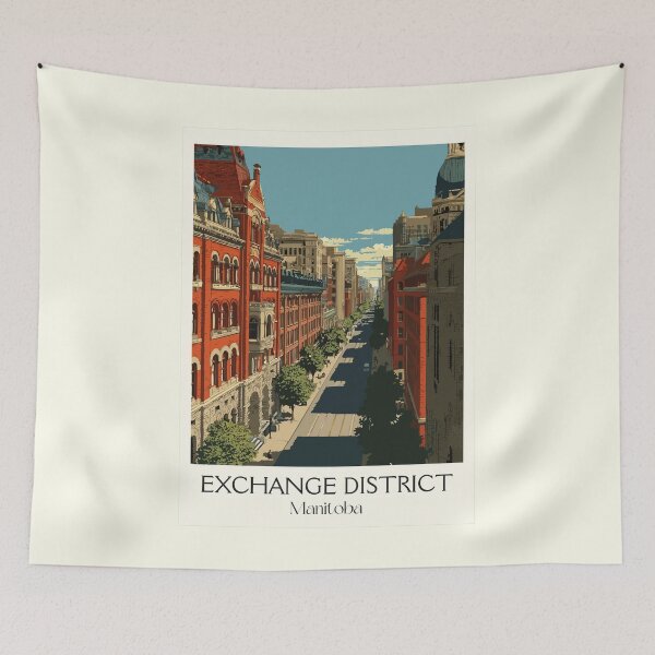 Item preview, Exchange District Winnipeg | Historic Architecture Art Print designed and sold by TuncGK.