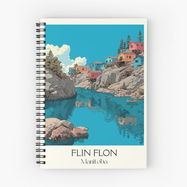 Item preview, Flin Flon Manitoba Mining Town | Creighton Scenery Art Print designed and sold by TuncGK.
